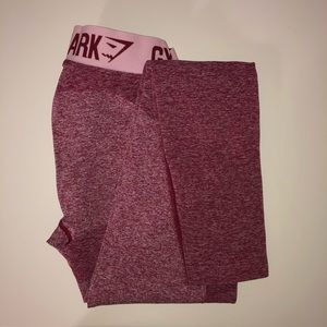 Gymshark Flex Leggings Beet Marl size small